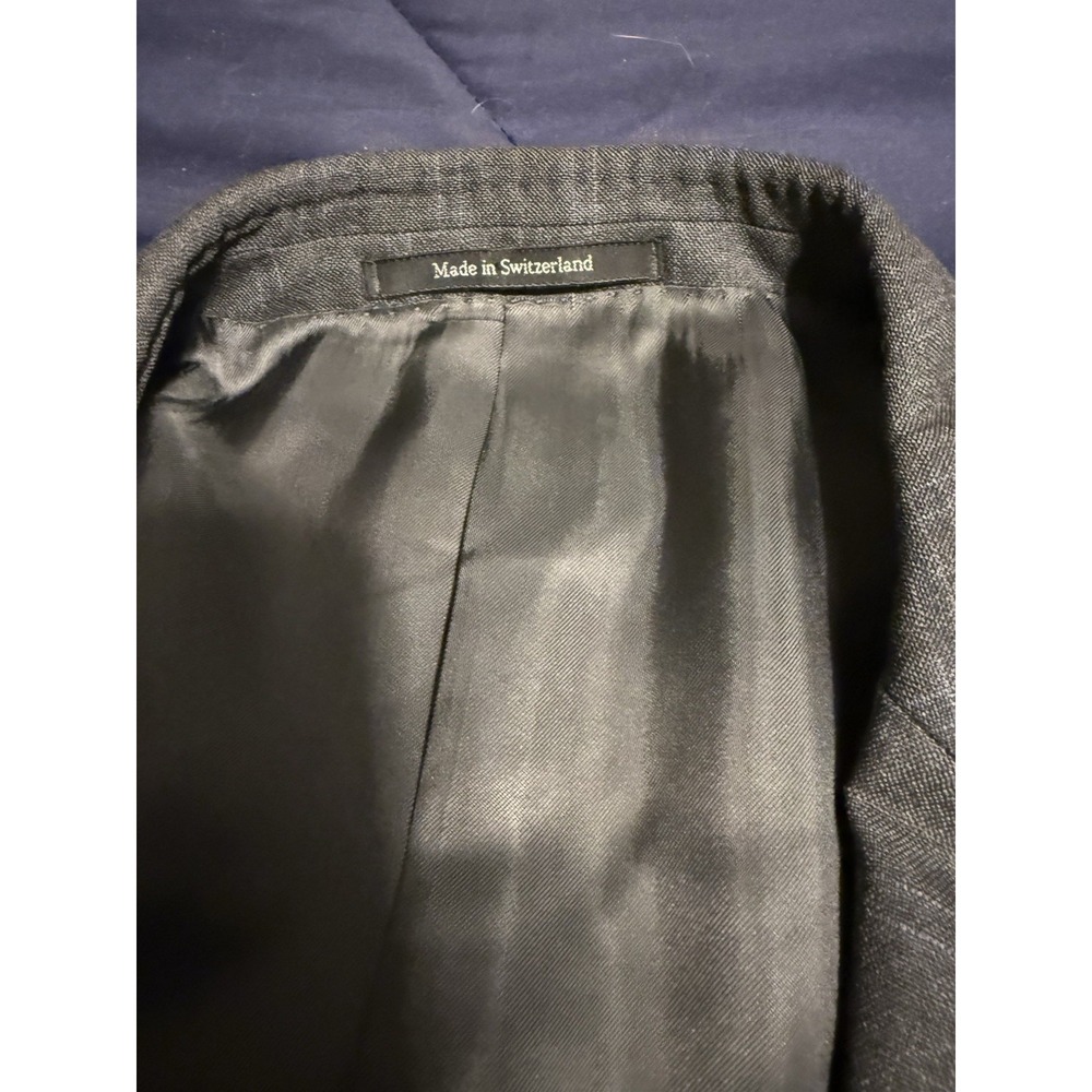 Ermenegildo Zegna Saks Fifth Avenue Blazer Mens 48R Gray Window 15 Milmil 15 - Picture 2 of 9